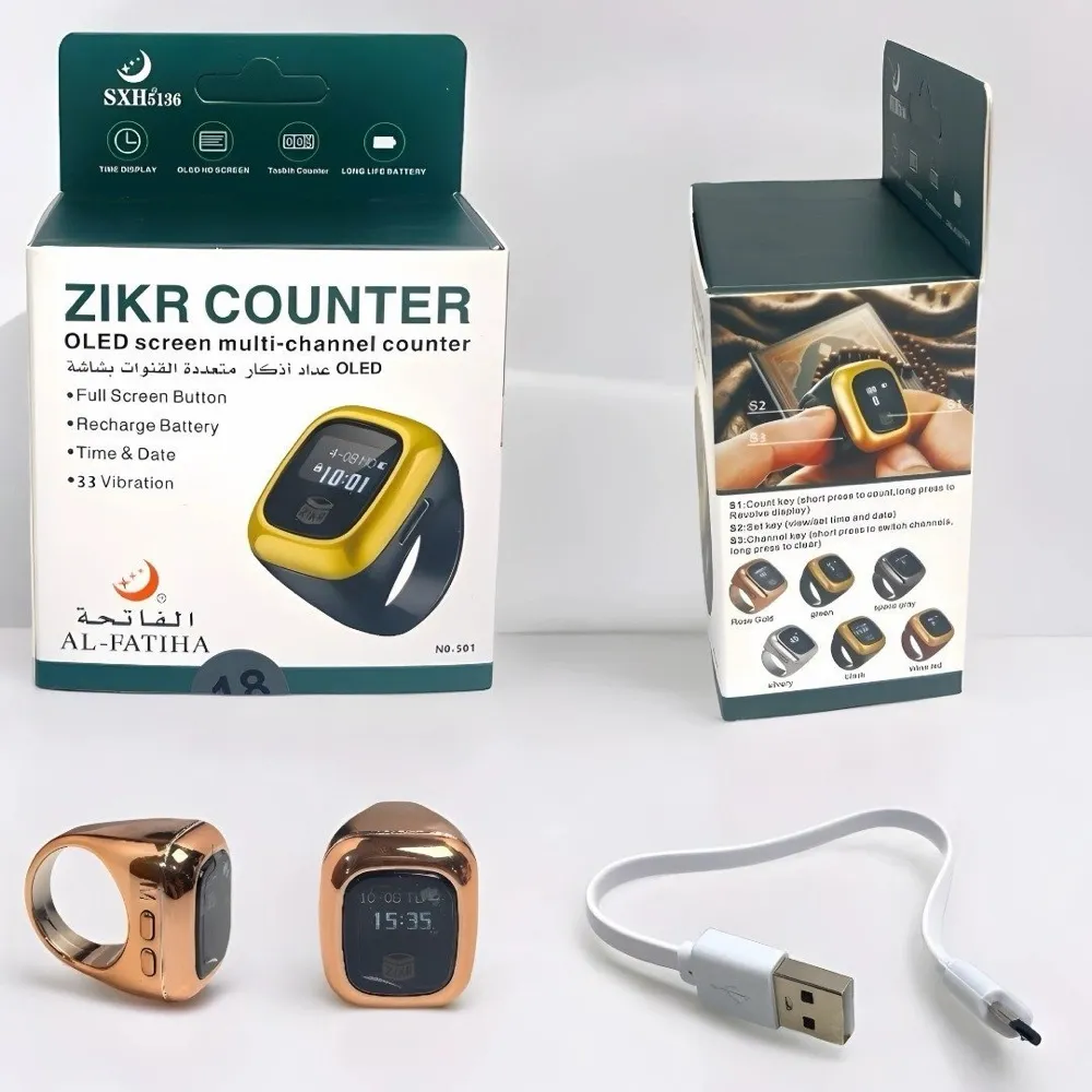 Digital Rechargeable Tally counter with OLED Screen HD Display
