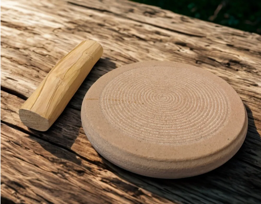 Pure Sandalwood Stick with Rubbing Stone – 100% original