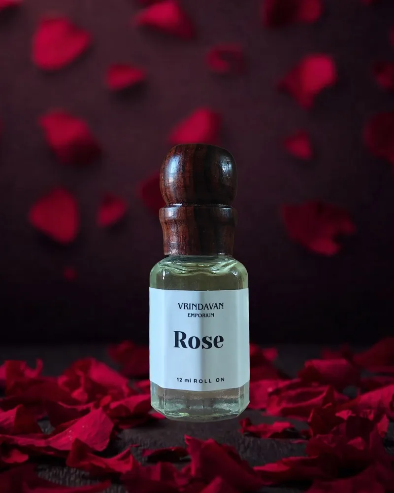 Rose Premium Attar – Alcohol Free Seva Attar for ShreeJi and Thakurji