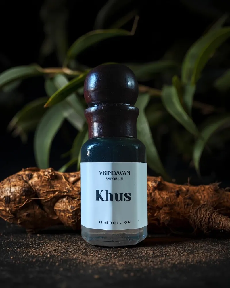 Khus Premium Attar – Natural Vetiver Alcohol Free Attar