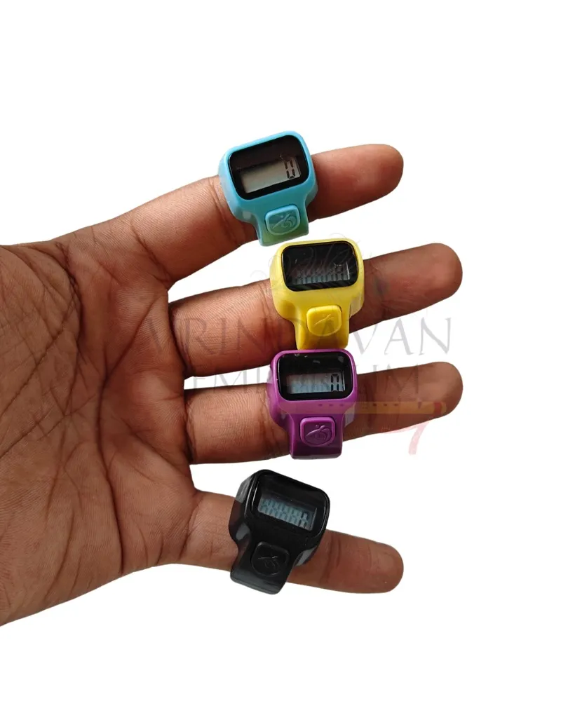 Ring Naam Jap Counter with Top Reset Button (Multi Colour)