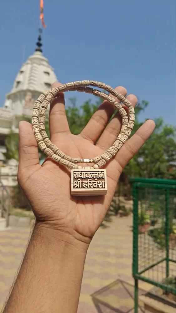 Radhavallabh Shree harivansh Bhaktmal tulsi mala with Handcrafted radha tulsi beads