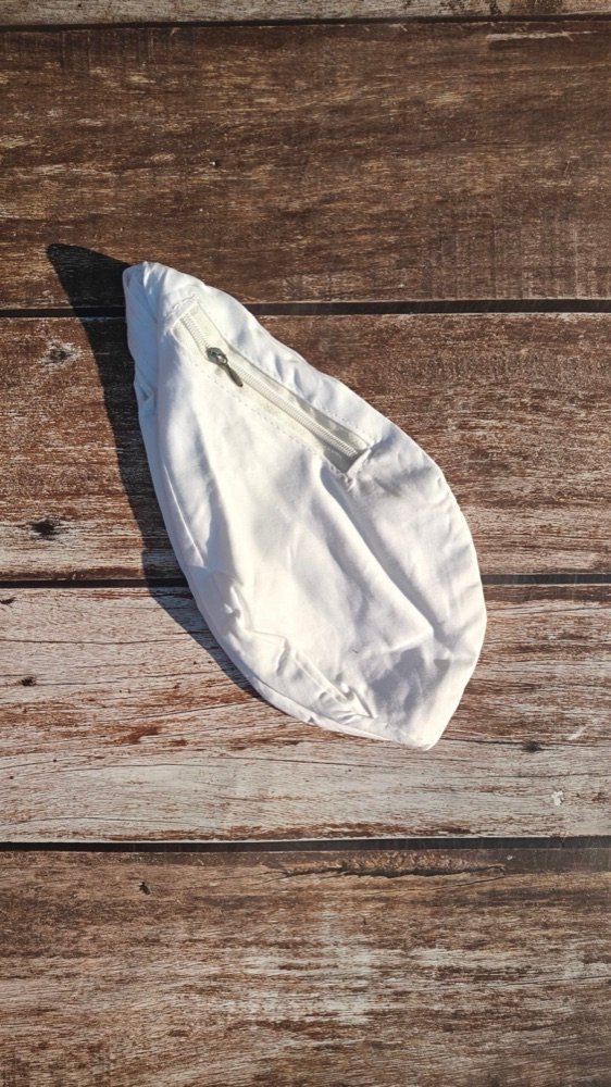 White Cotton Japa Bag