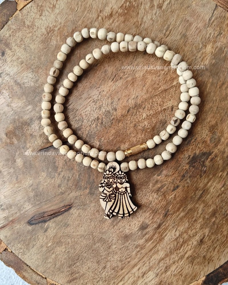 Radha Krishna Tulsi locket mala