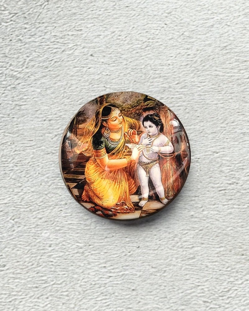 Damodar Leela Glass Magnet