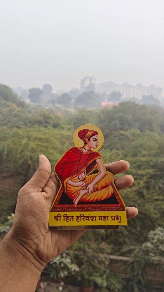 Shri harivansh mahaprabhu cutout with stand
