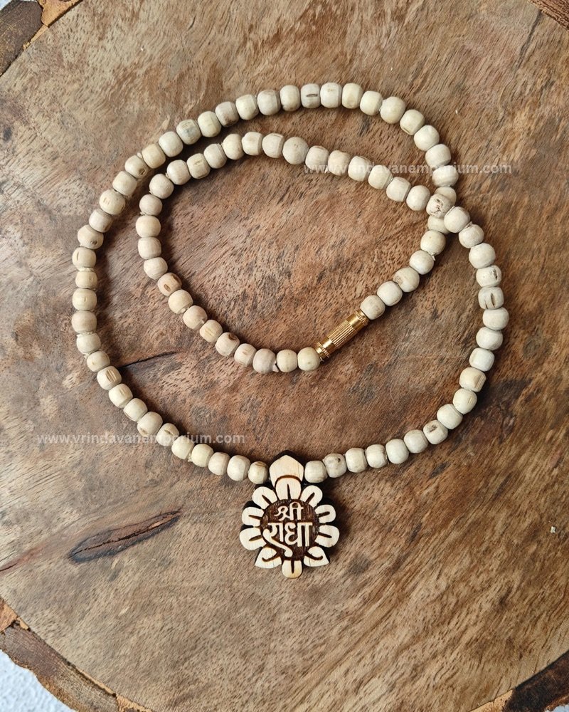 Shree Radha Flower Tulsi Locket Mala