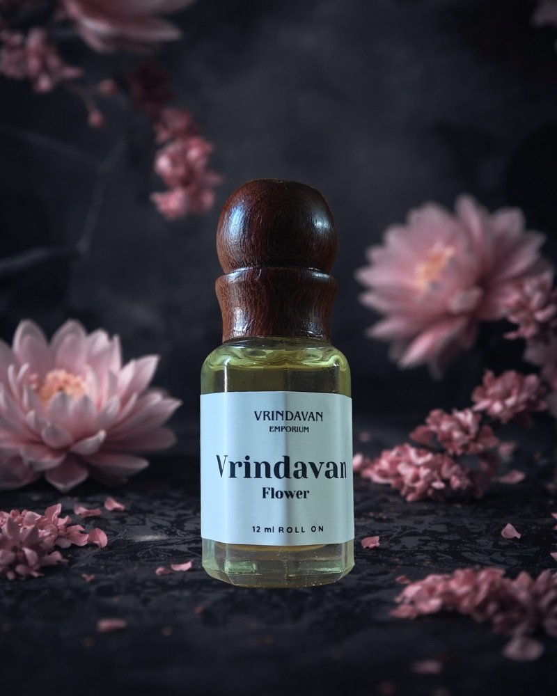 Vrindavan Flower Premium Alcohol Free Floral Seva Attar